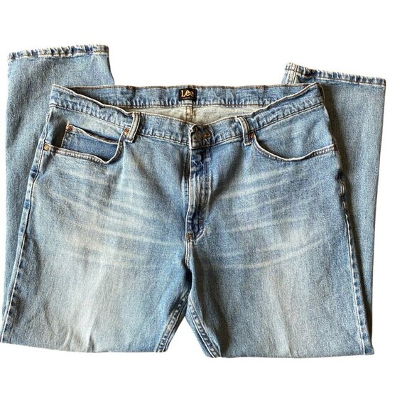 Lee Men's Regular Fit Straight Leg Jean Sz 40 x 30 Vintage Stone #342G - Picture 5 of 9